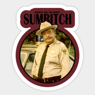 SUMBITCH POLICE BLACK Sticker